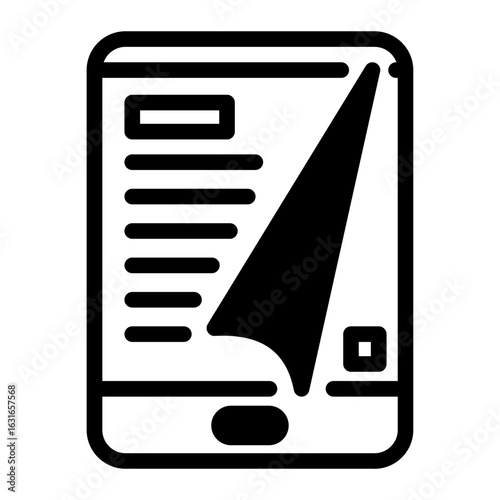 This E-Book icon is suitable for Learning Management System, etc