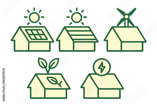 Energy efficient home designs showcasing solar power, wind energy, and sustainable living practices for eco-friendly homeowners