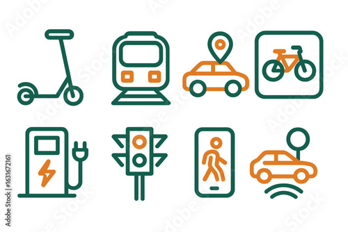 Exploring various modes of transportation in urban environments with digital connectivity in focus