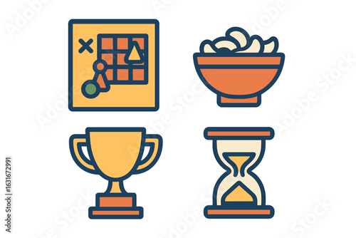 Fun game night with friends featuring board games, snacks, and friendly competition