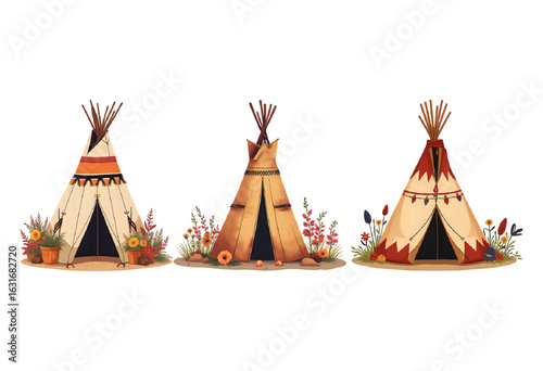 tent on a white background