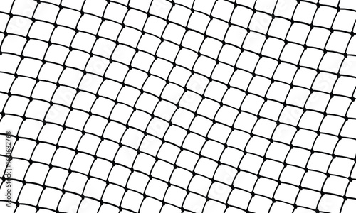 Minimalist black grid pattern on white background. Uniform squares with slightly irregular lines create a textured, mesh-like effect. Geometric, seamless, and evenly lit design.