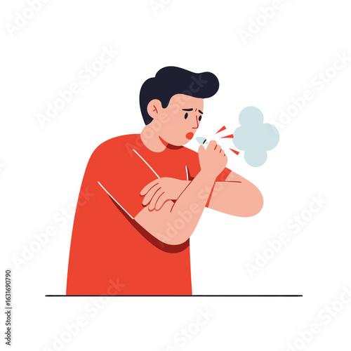 Modern chaise lounge chair in blue and black color scheme  