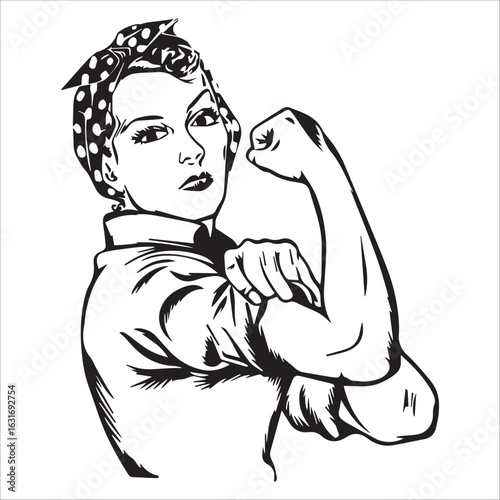 Rosie the Riveter Vector