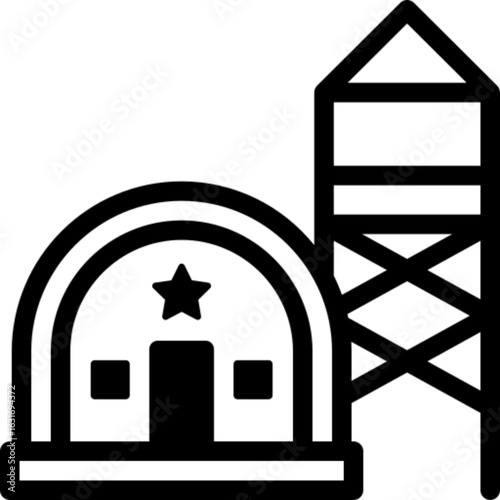 Military Base Camp Icon