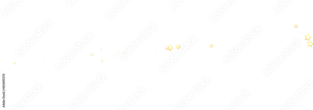 Fototapeta premium Sparkling gold stars on white. Perfect for festive designs, backgrounds, and more.
