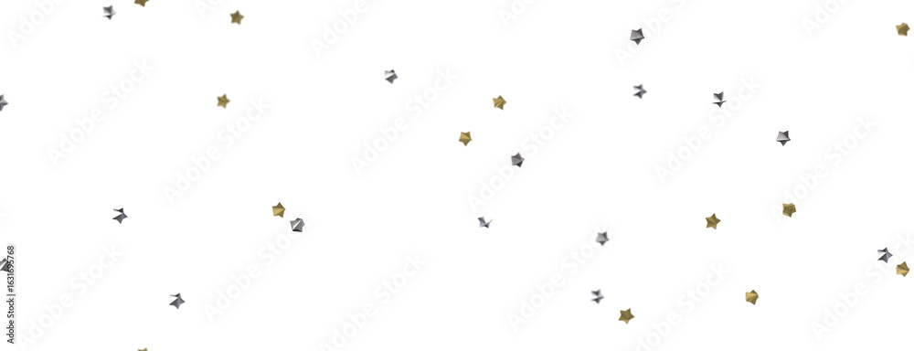 Obraz premium Journey to the Cosmos: Immerse Yourself in a 3D Gold Stars Rainfall