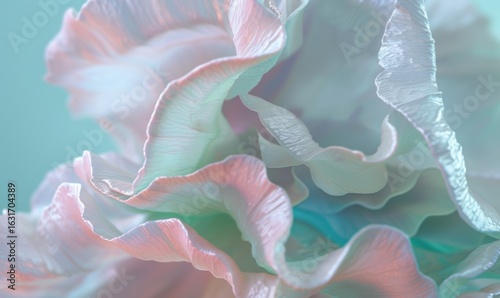 Pastel flower macro with delicate petals and soft lighting for background