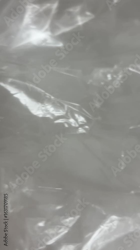 Crumpled Plastic Abstract Texture Video Transparent