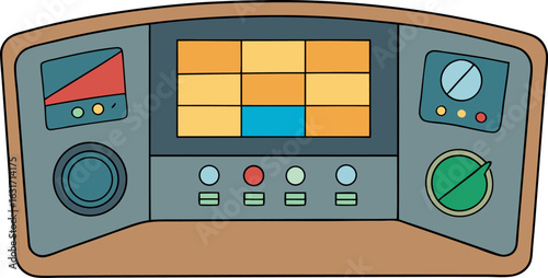 Space Control Panel Interface Icon