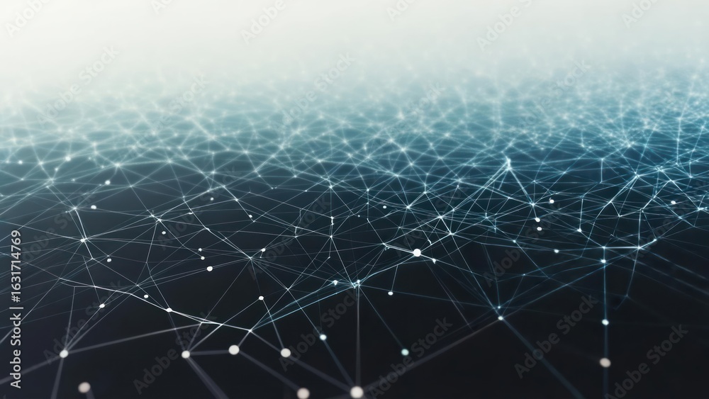 Obraz premium Abstract network of interconnected points