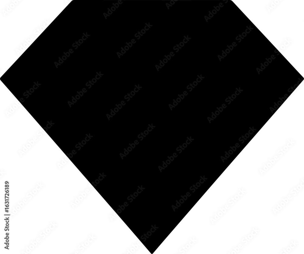 Fototapeta premium Tribal Diamond Earrings Silhouette