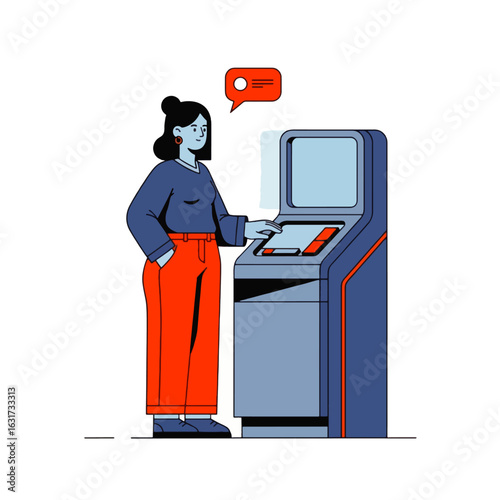Business person with a credit card and cash in an office setting