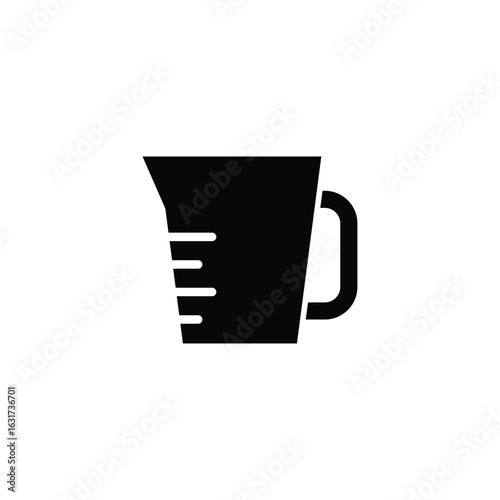 measure container cup icon vector 