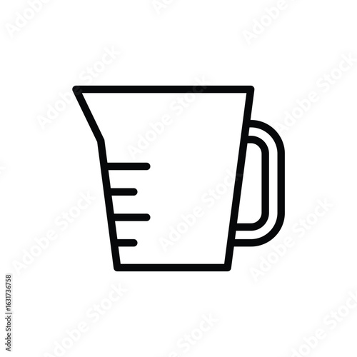 measure container cup icon vector 