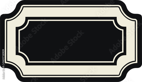 black and white photo frame