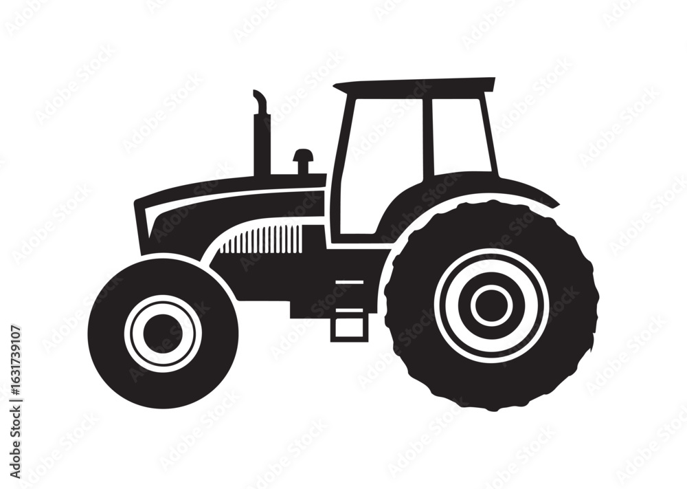 Obraz premium Tractor vector illustration