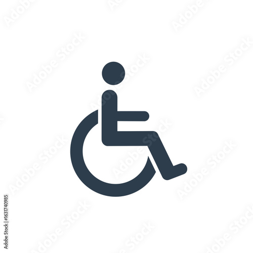 Accessible parking sign with a clear background, indicating accessibility features