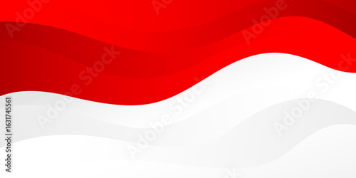 Free Download Abstract red and white wave background. Modern Indonesian flag color theme. Perfect for Independence Day banners, patriotic celebration posters, national events, web headers, and more - GFXLoad