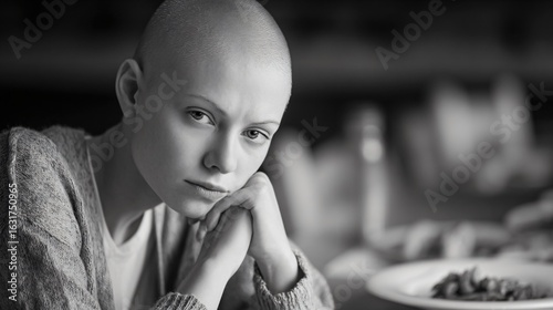 Understanding Cancer Cachexia: Appetite Reduction Concept in Medical Illustration