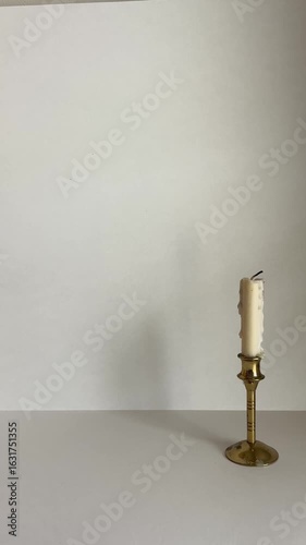 Golden Candle for Praying