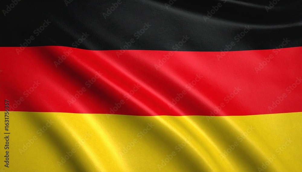 Naklejka premium Waving Flag of Germany