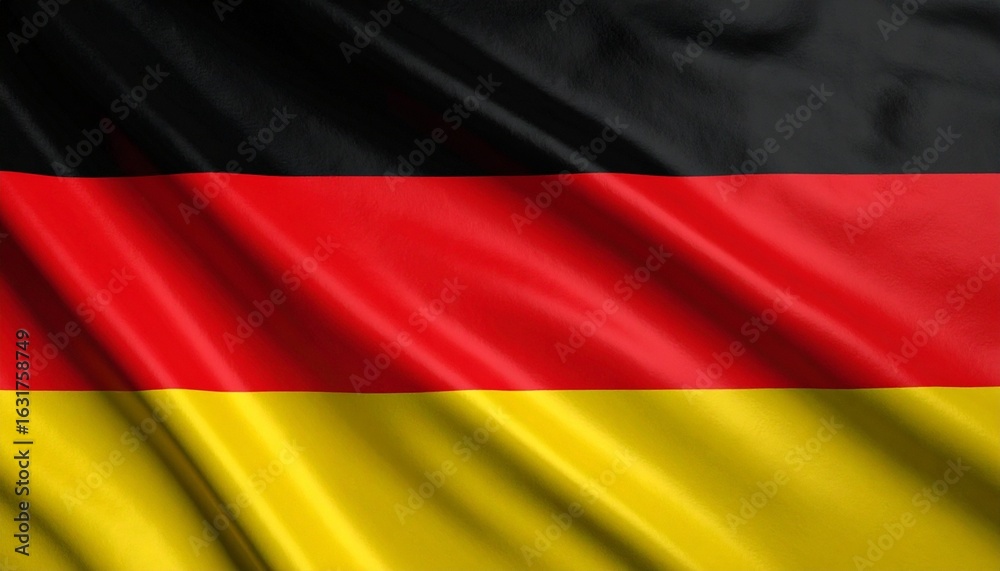 Fototapeta premium Waving Flag of Germany