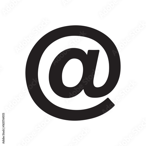 At Symbol Icon – Email and Internet Communication Sign