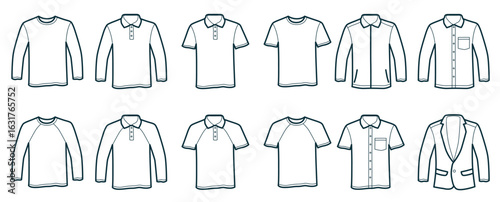 outline t shirt template