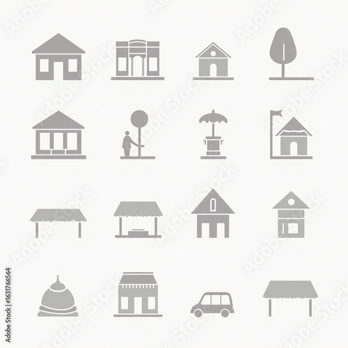 house icon set