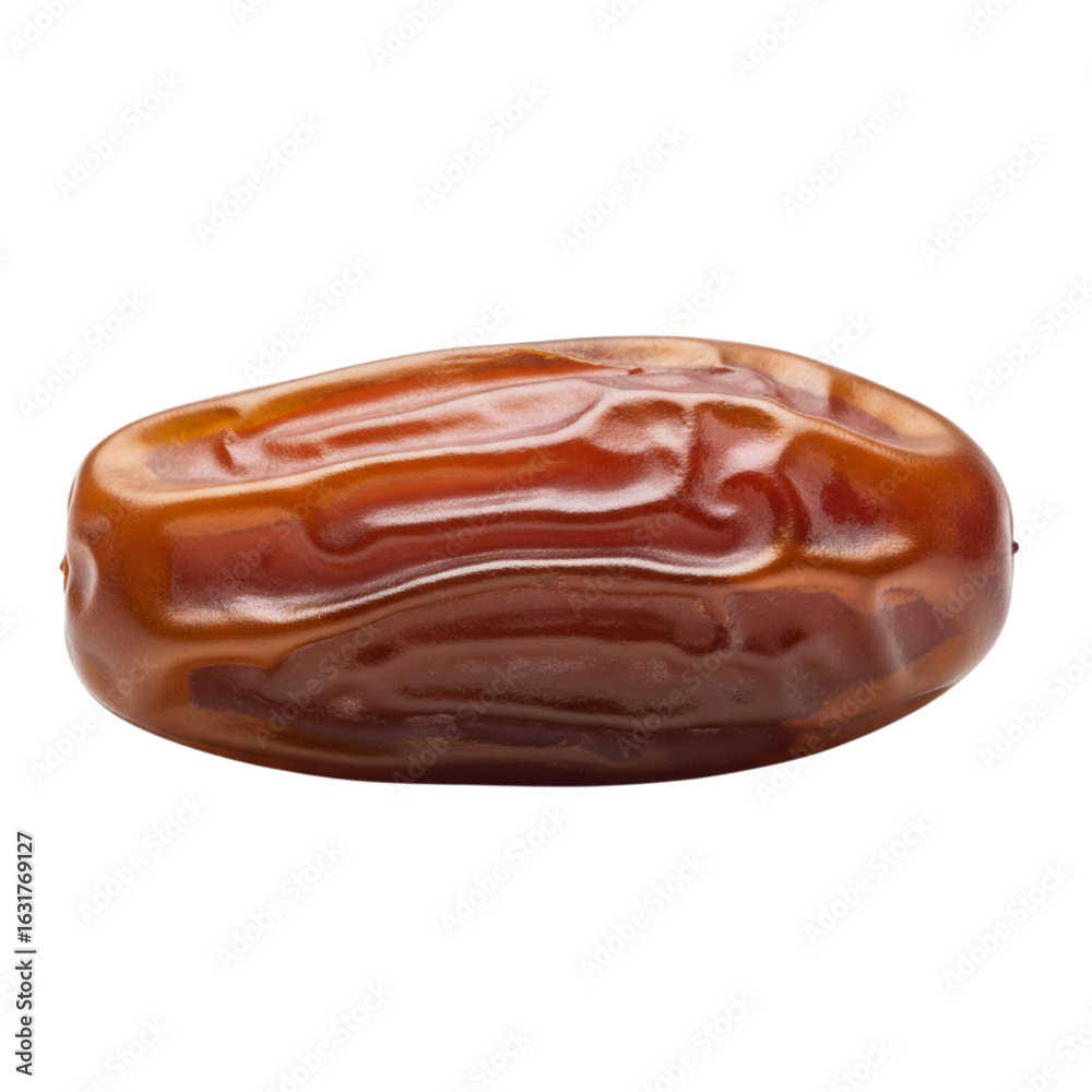 Obraz premium Single date fruit isolated on transparent background