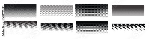 Fotografie halftone patterns vector