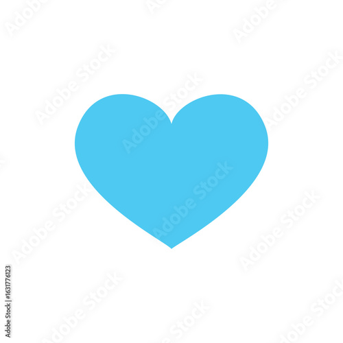 Illustration of Light Blue Heart Shape: Perfect for Valentine's Day, Love, and Romance Designs vector