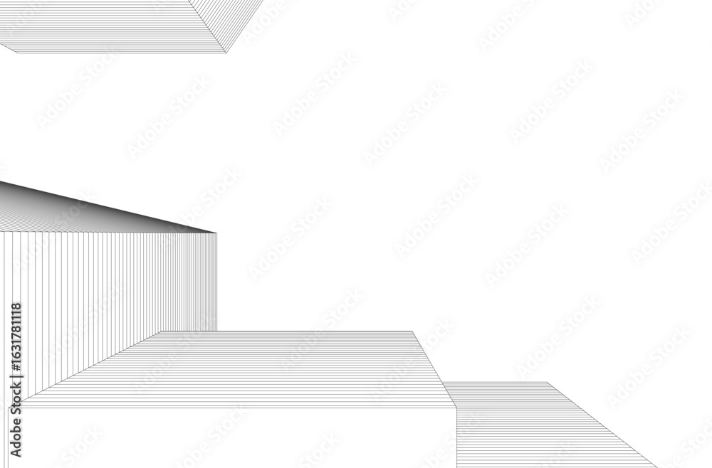 Obraz premium abstract architecture, vector background