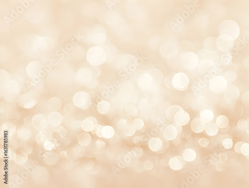 Beige bokeh background warm festive glow, elegant presentation slide and cover graphic