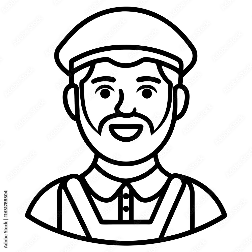 Obraz premium man in a cap