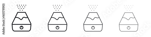 Humidifier pack. vector glyph flat icons