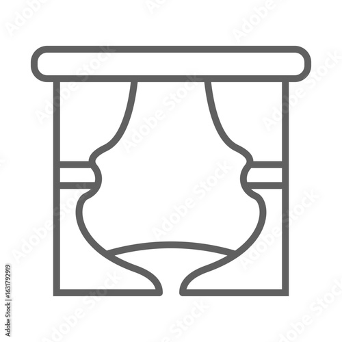 Theatrical Stage Icon Design