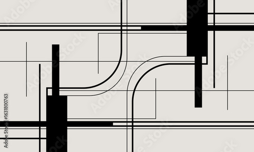 black and white interior design