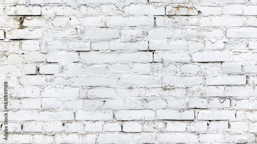 Obraz premium Whitewashed brick wall texture. (1)