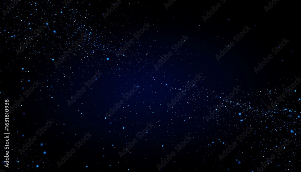 Obraz premium Elegant dark blue abstract background with glowing particle effects and depth