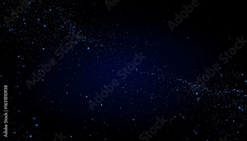 Wallpaper Mural Elegant dark blue abstract background with glowing particle effects and depth Torontodigital.ca