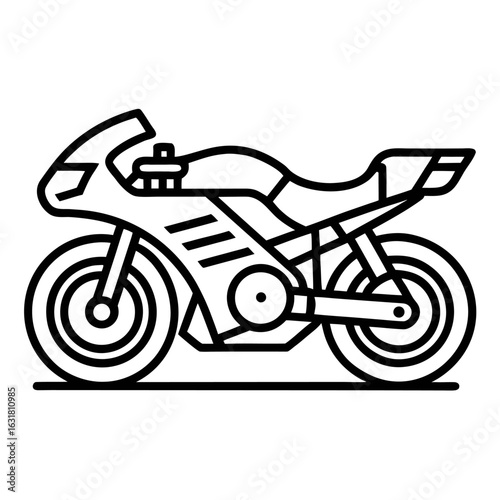 motor scooter vector illustration