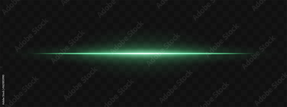 Light stripe. Beam on transparent background with sharp center line and smooth gradient spread. Ideal for motion or UI compositions.