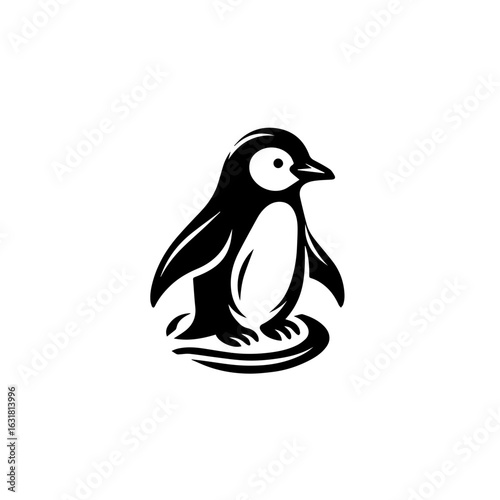Vector art of penguin isolated on white background vector illustration of antarctic bird