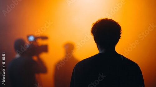 Silhouetted figures dance in a blazing orange haze, capturing the mystique of Ignis Festival's ethereal twilight whispers