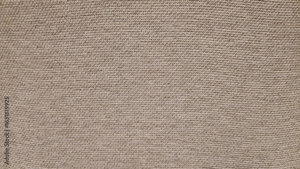 Fototapeta premium Brown fabric texture, close-up of fabric texture, brown fabric chair backing wall.