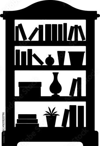 Black silhouette furniture icon set vector illustration design symbol