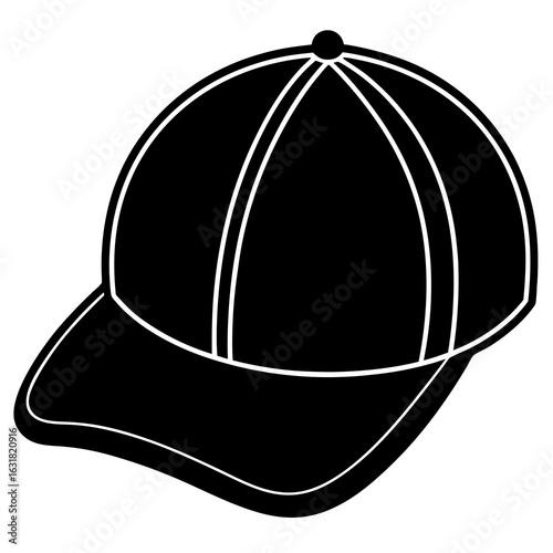 Printable Cap Vector | Generative AI Linocut Silhouette Design