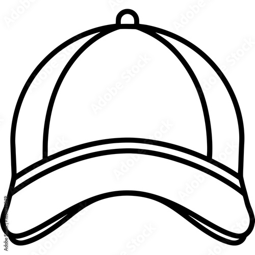 Printable Cap Vector | Generative AI Linocut Silhouette Design